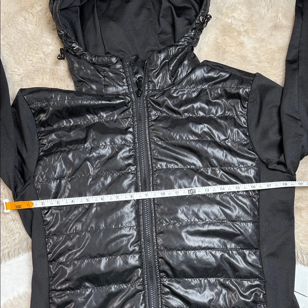 Camp David Fleece Puffer Jacket Black Women's Small Classic Timeless - Picture 6 of 7